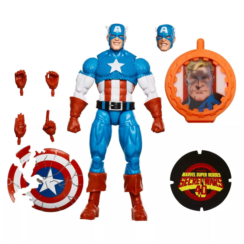 Marvel Legends Secret War Retro Captain America Action Figure