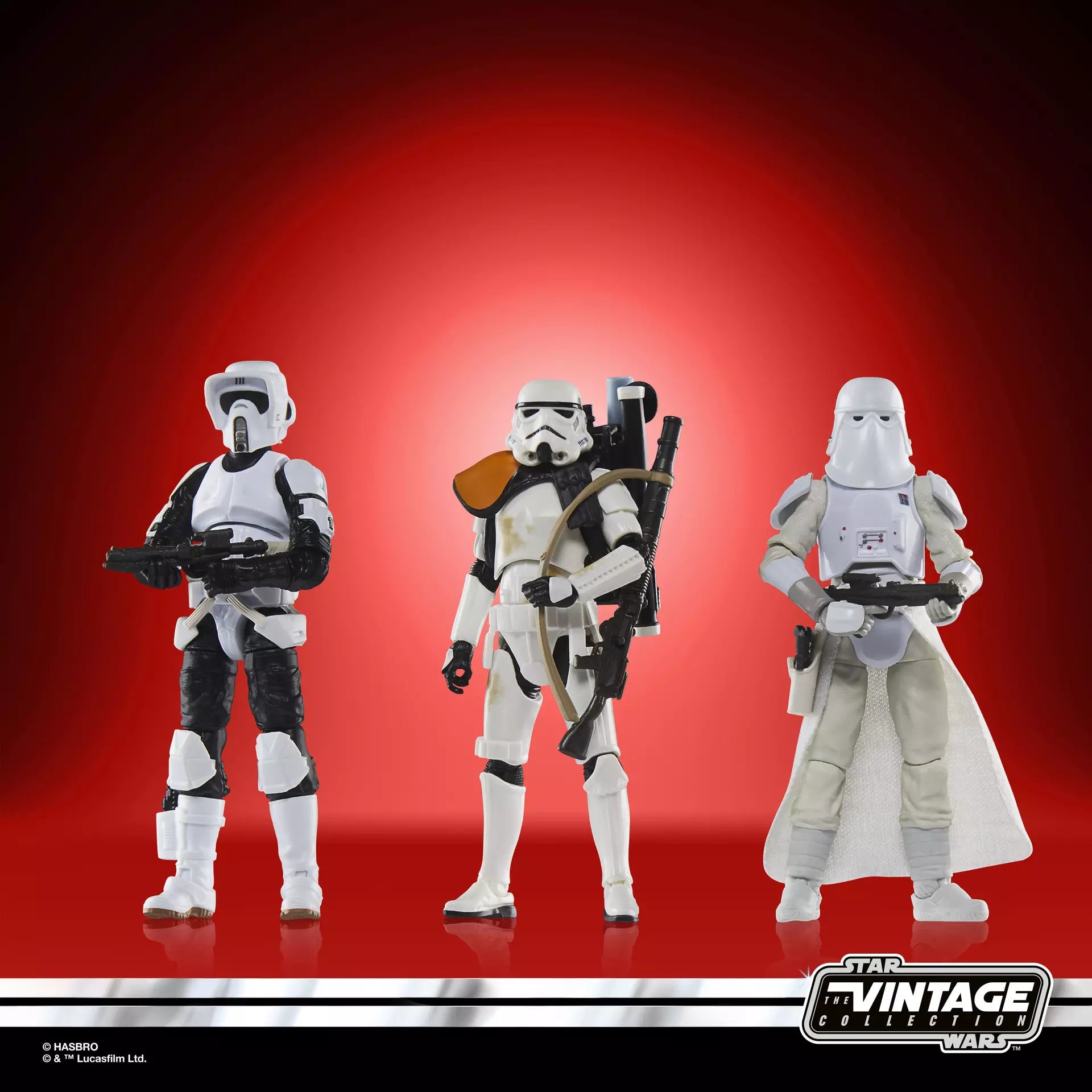 Star Wars The Vintage Collection Stormtroopers of the Empire 3-Pack Snowtrooper Commander, Sandtrooper and Scout Trooper Exclusive Action Figure