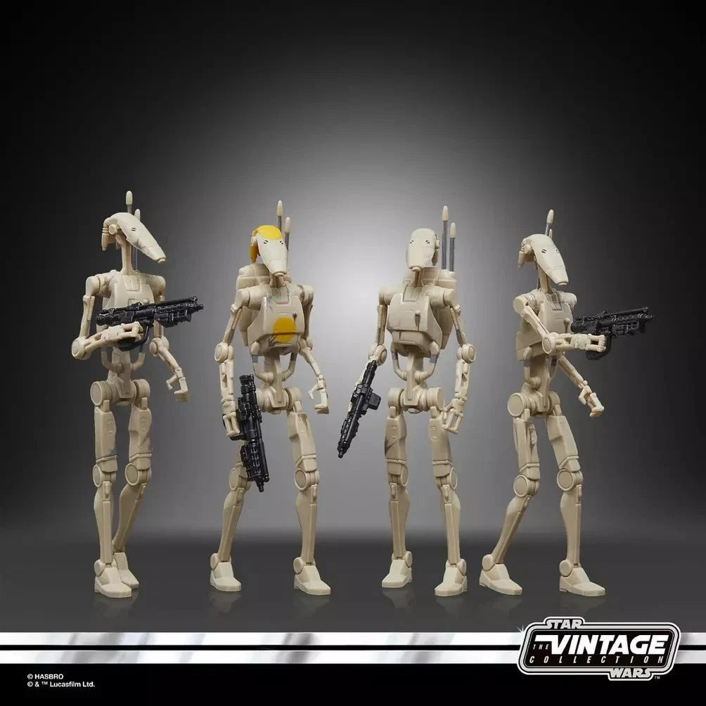Star Wars Vintage Collection Battle Droid 4 Pack 3.75" Action Figure