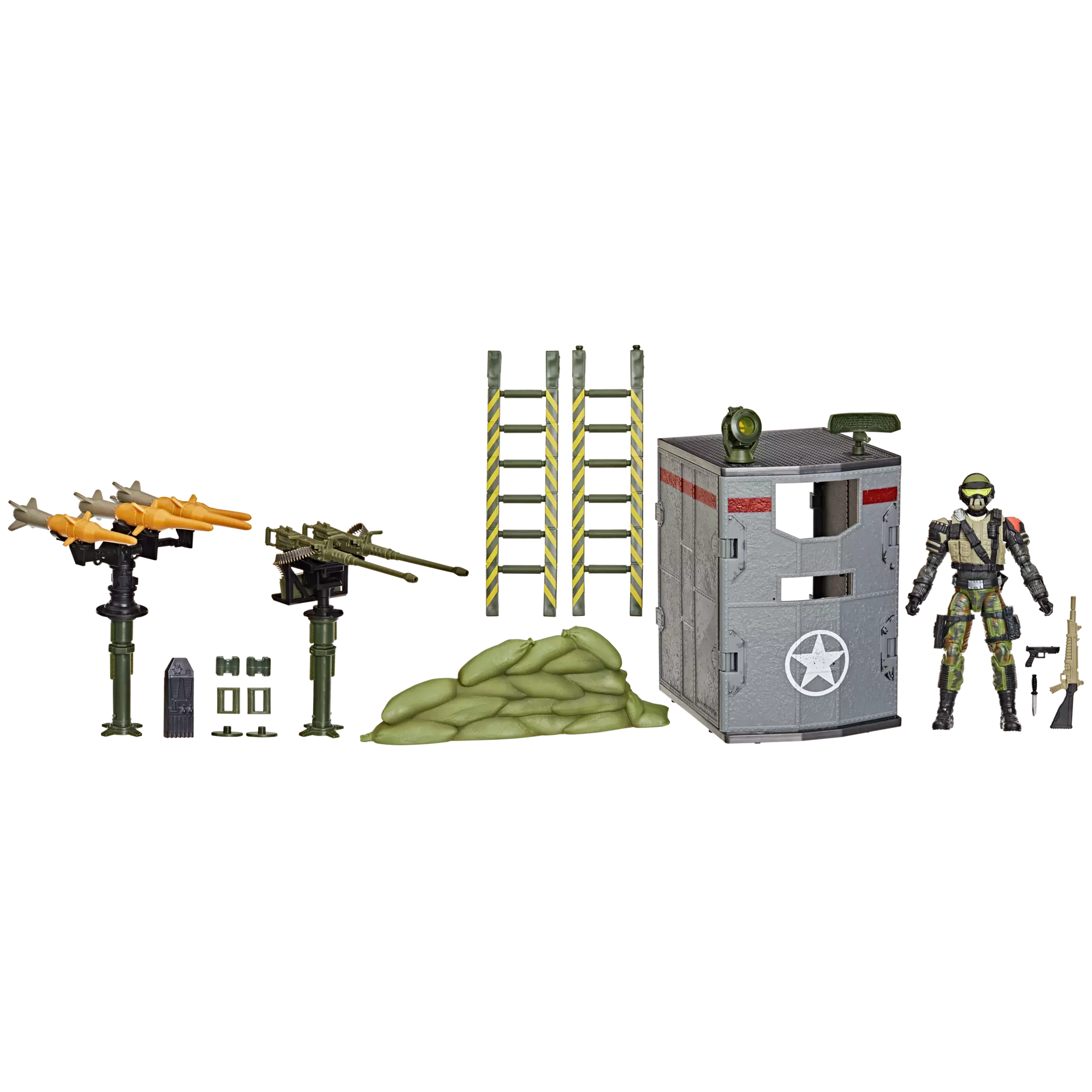 Hasbro G.I. Joe Classified Series #175 Steel Corps Sentry and Modular Defense Post Action Figure