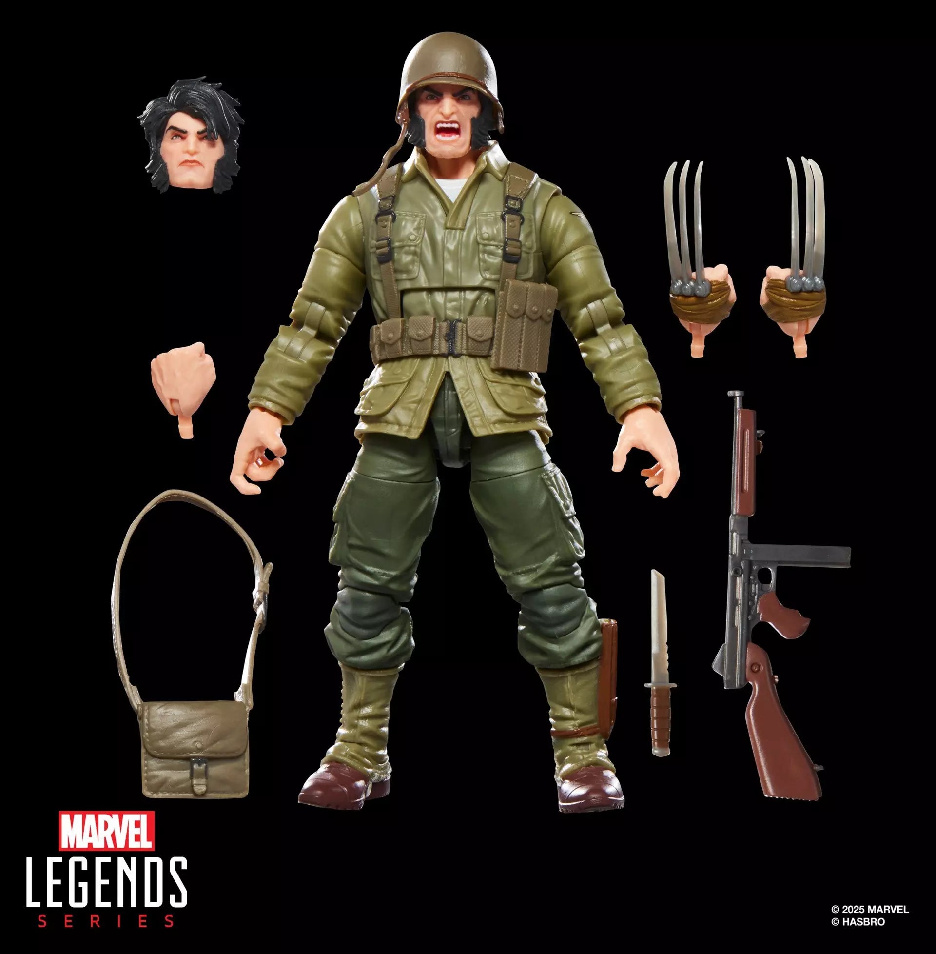 Marvel Legends Wolverine (WWII Logan) (BAF Executioner) Action Figure
