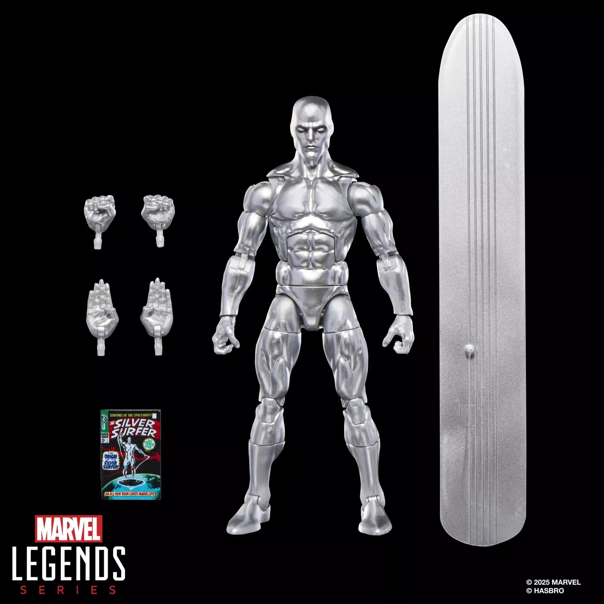 Marvel Legends Retro Silver Surfer Action Figure