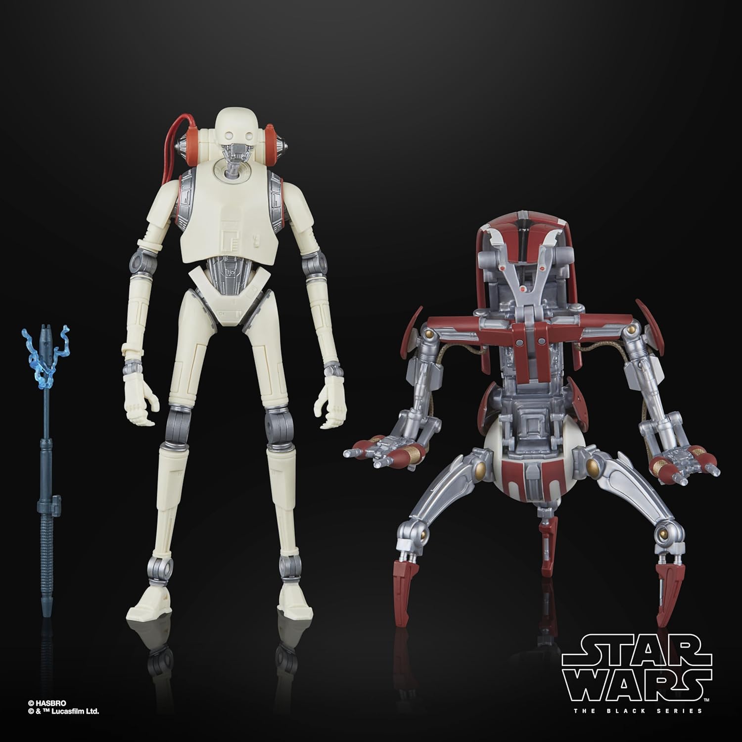 Hasbro Star Wars Black Series Gaming Greats KX Security Droid Enforcer and Droideka Exclusive 2 Pack 6 Inch Action Figure