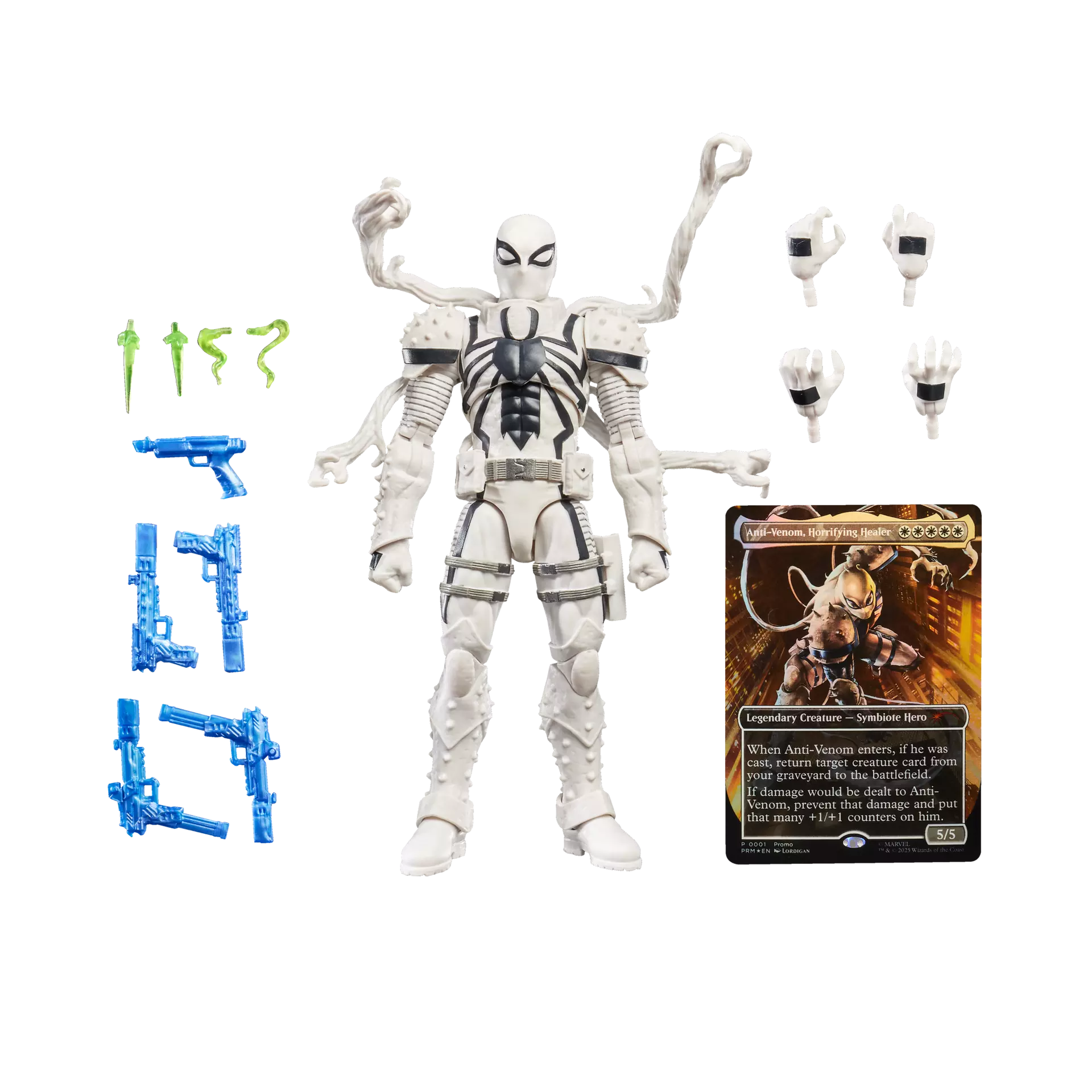 Marvel Legends Magic The Gathering Agent Anti-Venom Action Figure W/ MTG Card