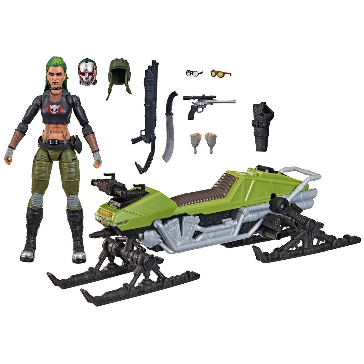 Hasbro G.I. Joe Classified Series #194 Zanya and Dreadnok Chameleon (Swamp Skier) Vehicle Action Figure