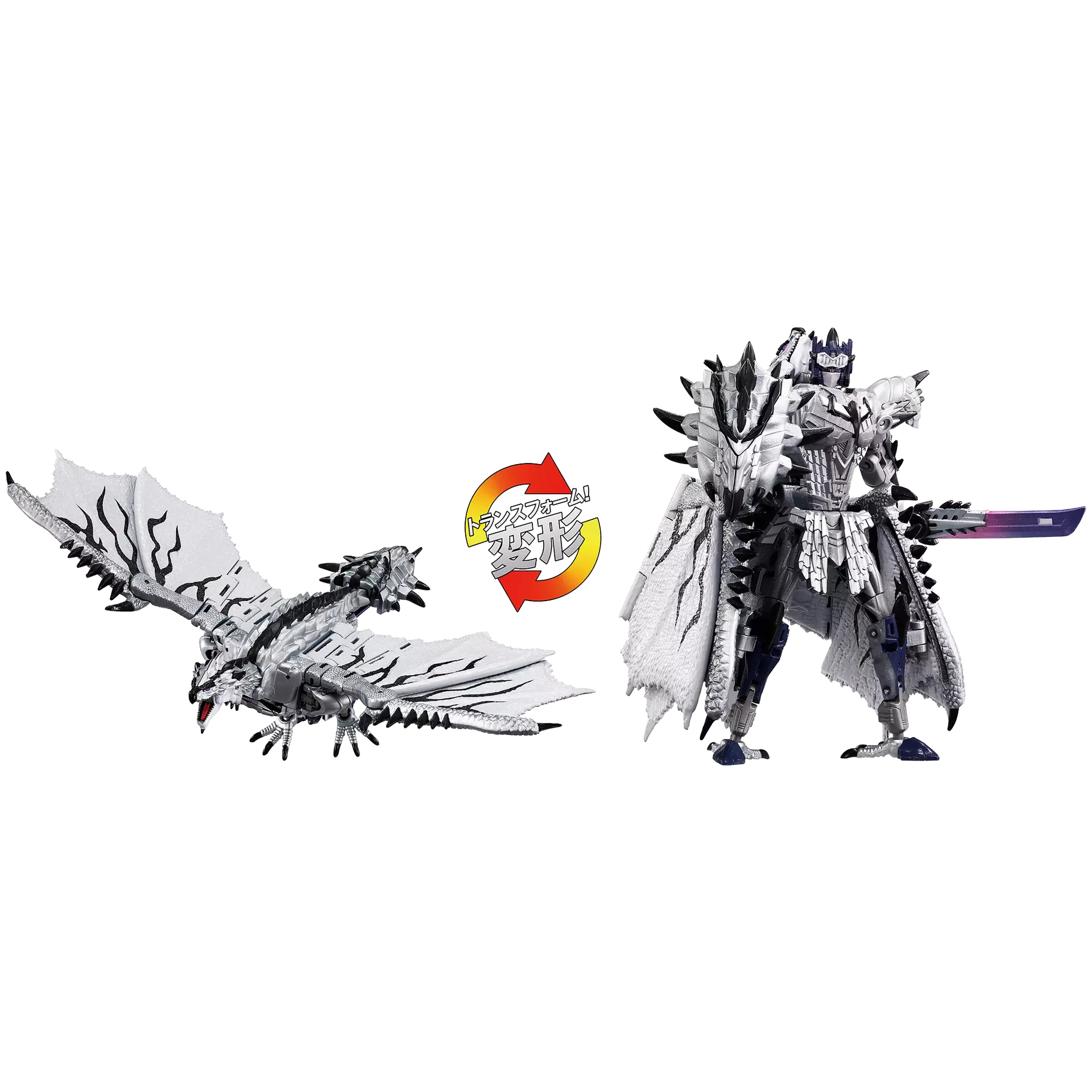 Transformers Synergenex Silver Rathalos Prime Monster Hunter Action Figure