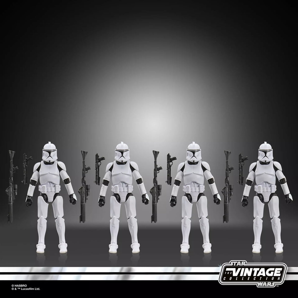 Star Wars Vintage Collection Phase I Clone Trooper F3309 3.75" Action Figure 4-Pack
