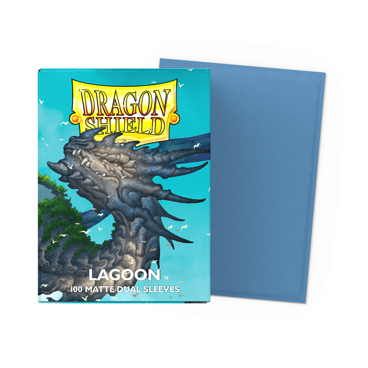 Dragon Shields Matte Dual Sleeves Lagoon Standard Size 100ct
