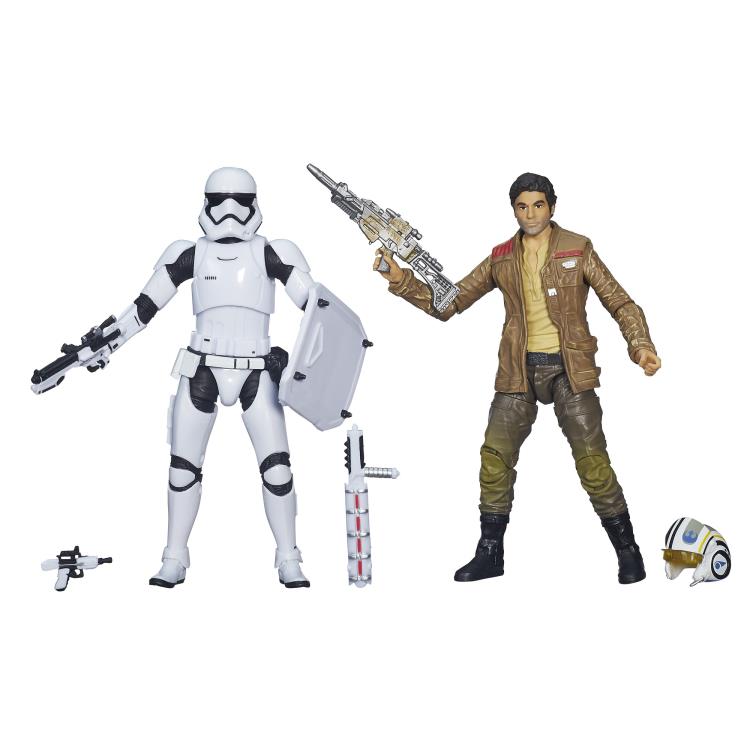 Hasbro Star Wars Black Series Escape From Destiny Poe Dameron and First Order Riot Control Stormtrooper 2 Pack 6 Inch Action Figure