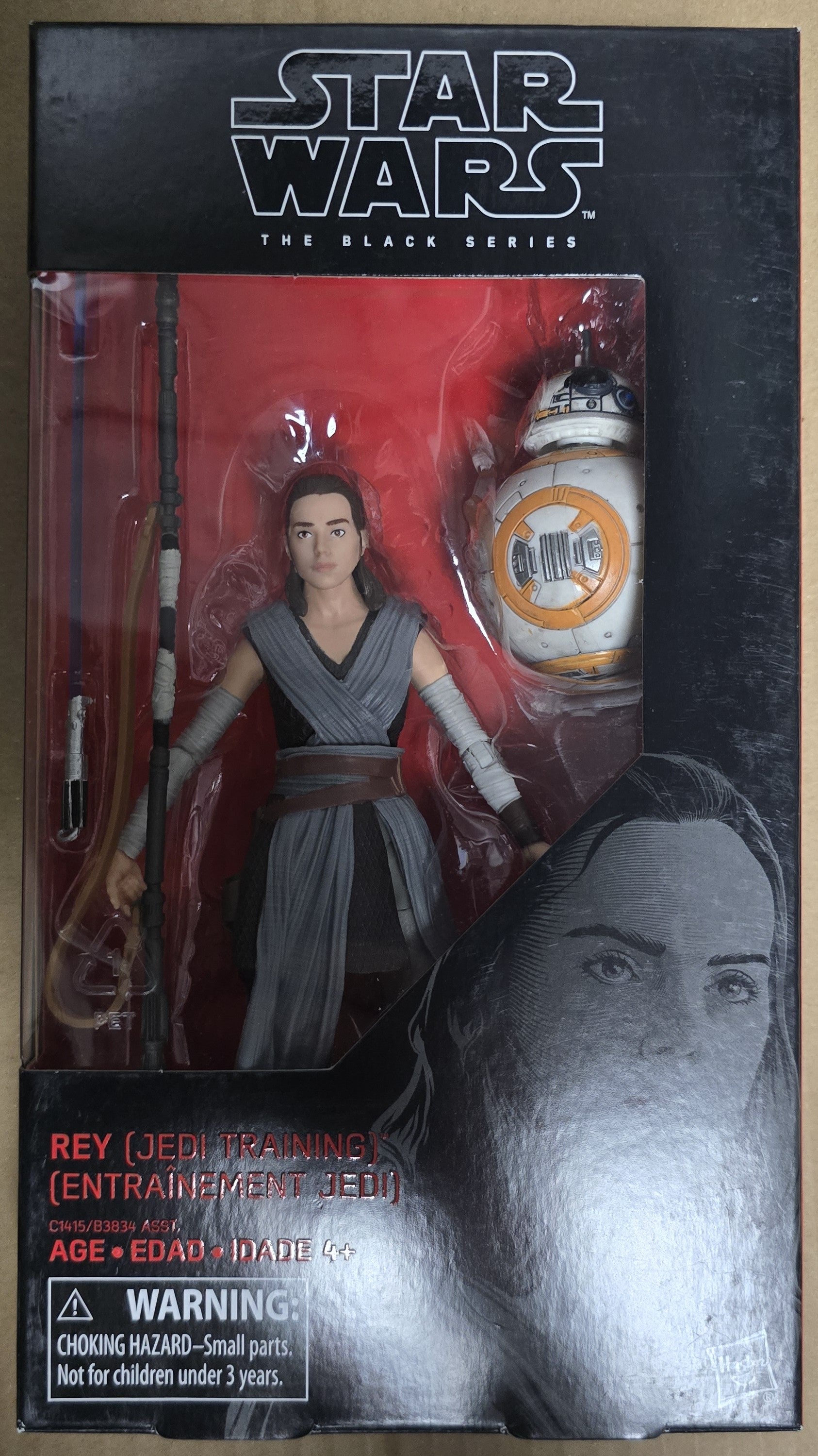 Hasbro Rey Figure Hasbro Star Wars Black Series #44 Rey (Jedi Training) 6 Inch Action Fi