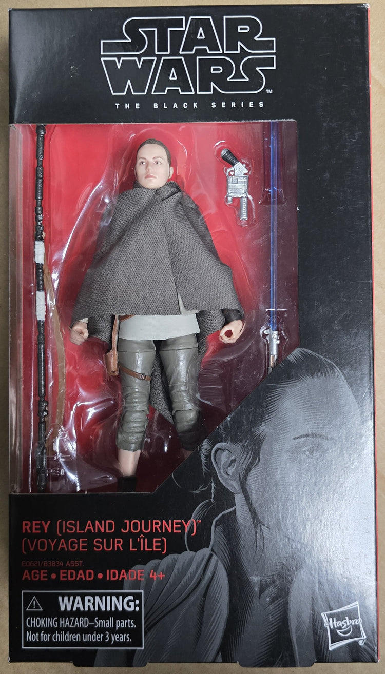 Hasbro Rey Figure Hasbro Star Wars Black Series #58 Rey (Island Journey) 6 Inch Action F