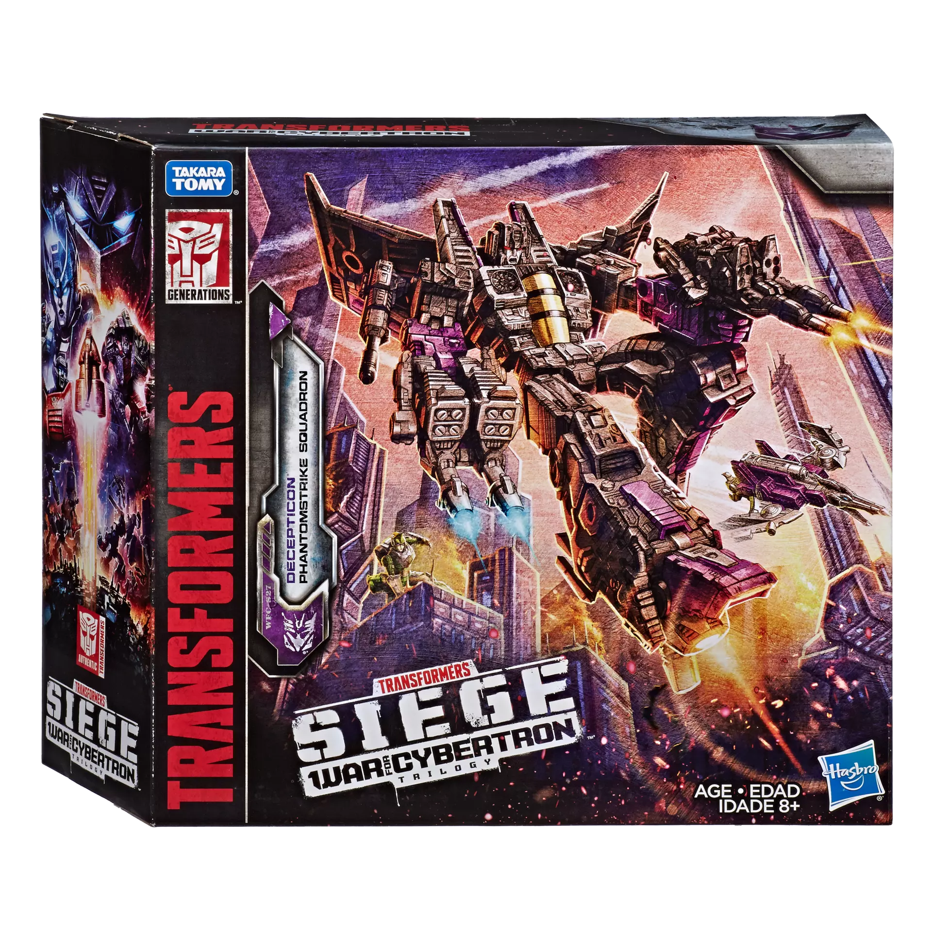 Transformers Generations War For Cybertron: Siege Voyager Decepticon Skywarp Phantomstrike Squadron 4 Pack Final Strike Action Figure WFC-S27