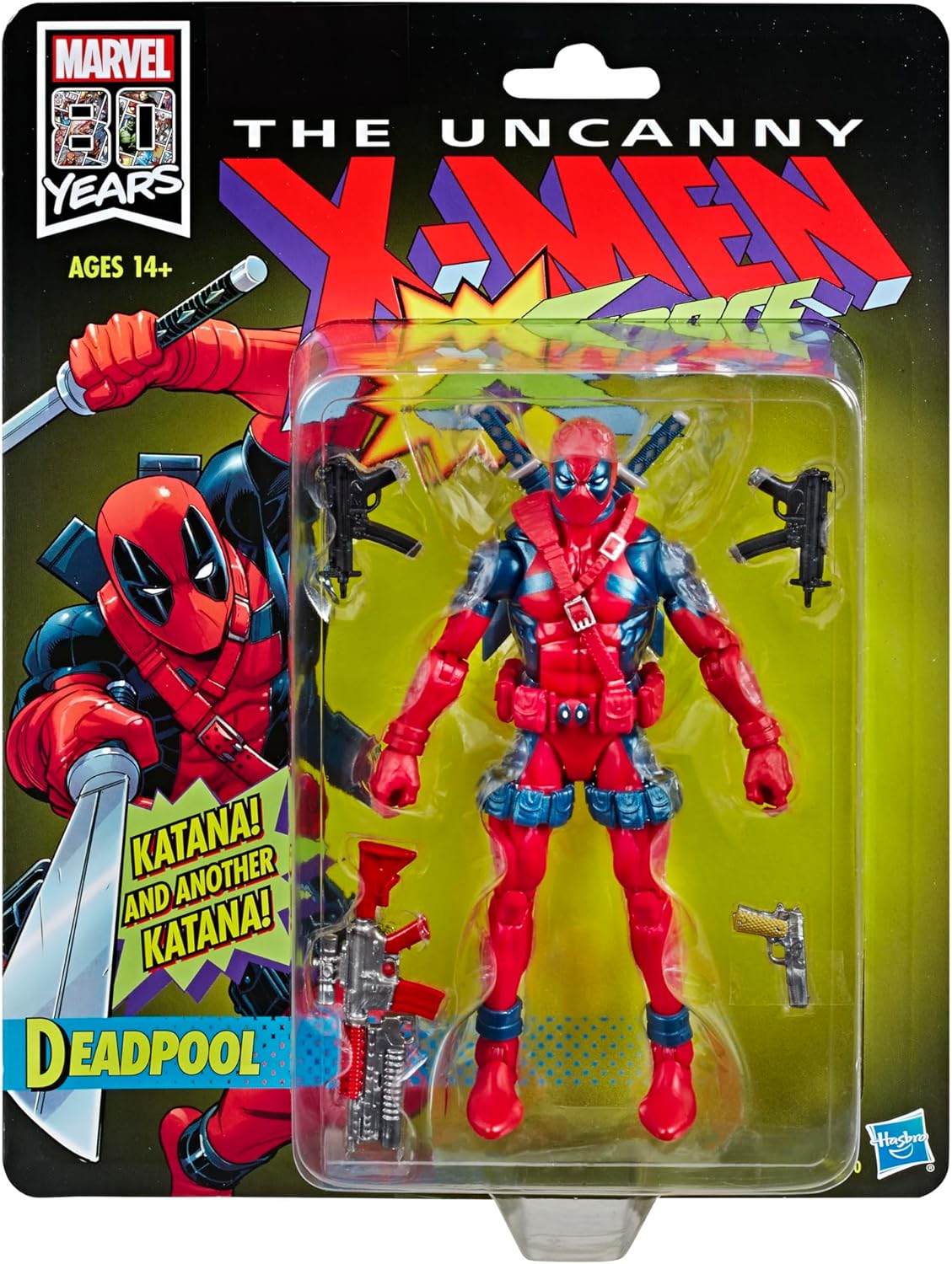 Hasbro Marvel Legends The Uncanny X-Men X-Force Deadpool Marvel 80 Years Action Figure