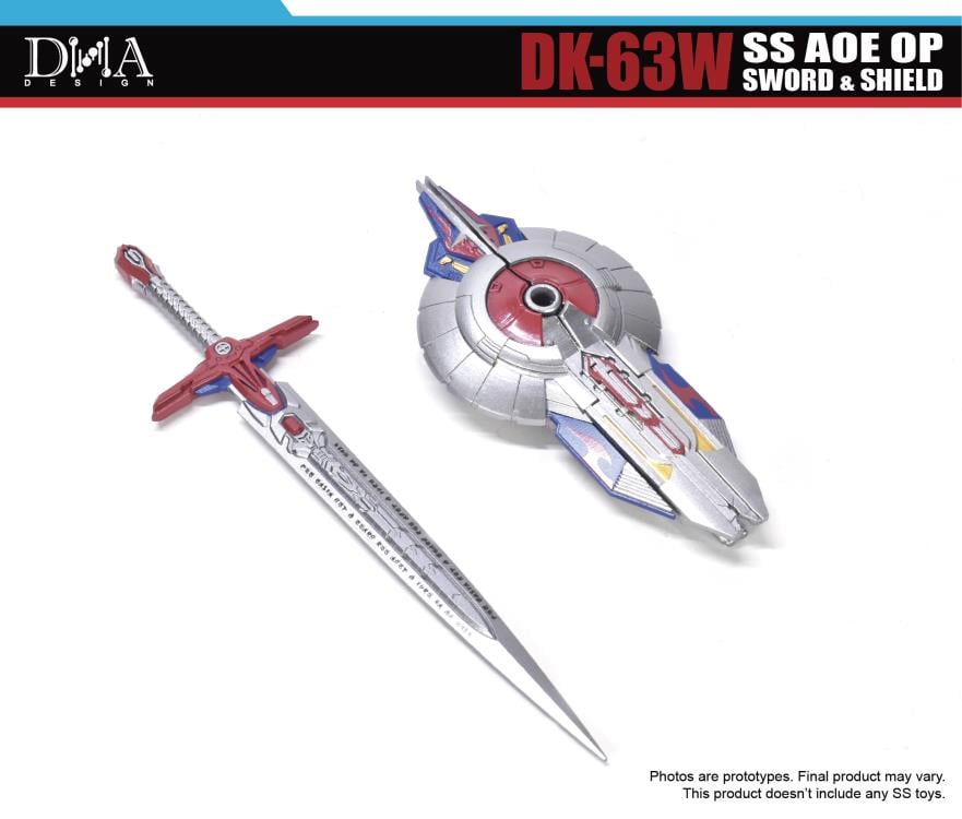 DNA Design DK-63W SS AOE Sword & Shield Upgrade Kit