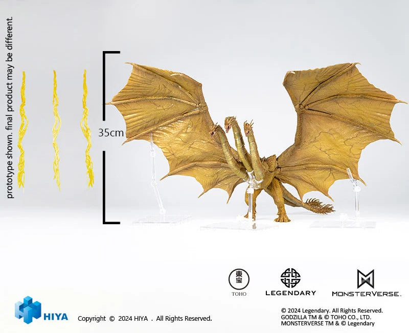 Hiya Toys 1/18 Godzilla: King of the Monsters PX Exclusive Ghidorah (Gravity Beam Ver.) Action Figure