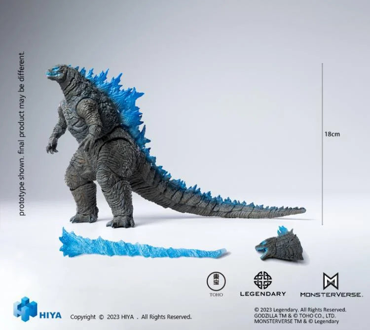 Hiya Toys Exquisite Basic Godzilla Vs. Kong Heat Ray Godzilla (Translucent Ver.) Action Figure