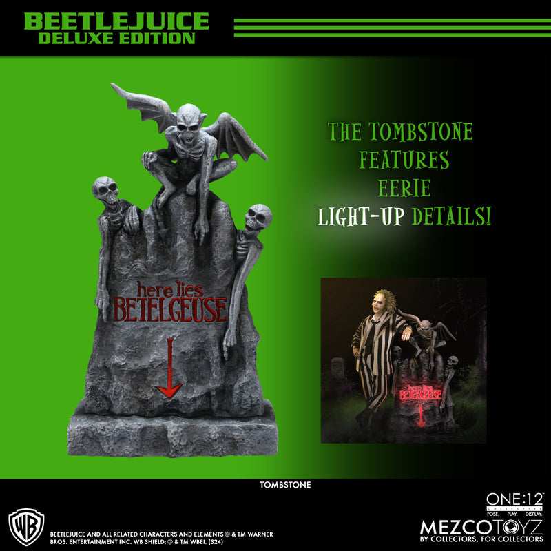 Mezco Toyz ONE:12 Collective Beetlejuice Deluxe Edition Action Figure