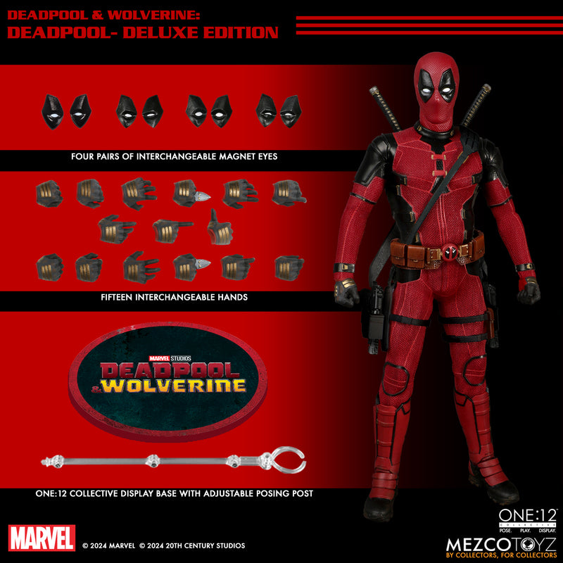 Mezco Toyz ONE:12 Collective Deadpool & Wolverine Deadpool Action Figure