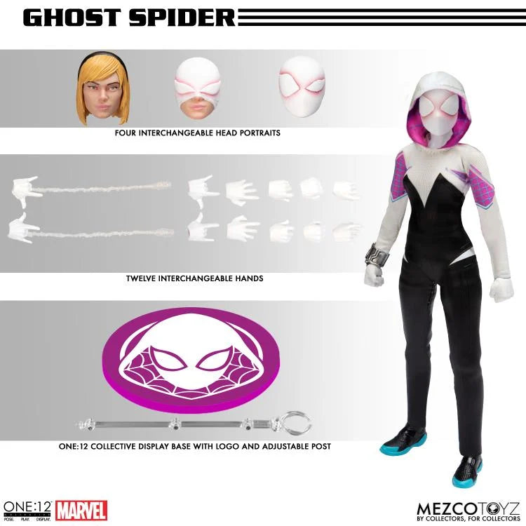 Mezco Toyz ONE:12 Collective Ghost Spider (Spider-Gwen) Action Figure