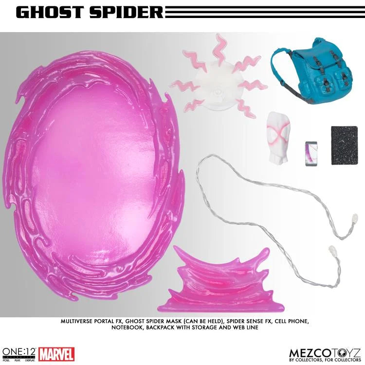 Mezco Toyz ONE:12 Collective Ghost Spider (Spider-Gwen) Action Figure