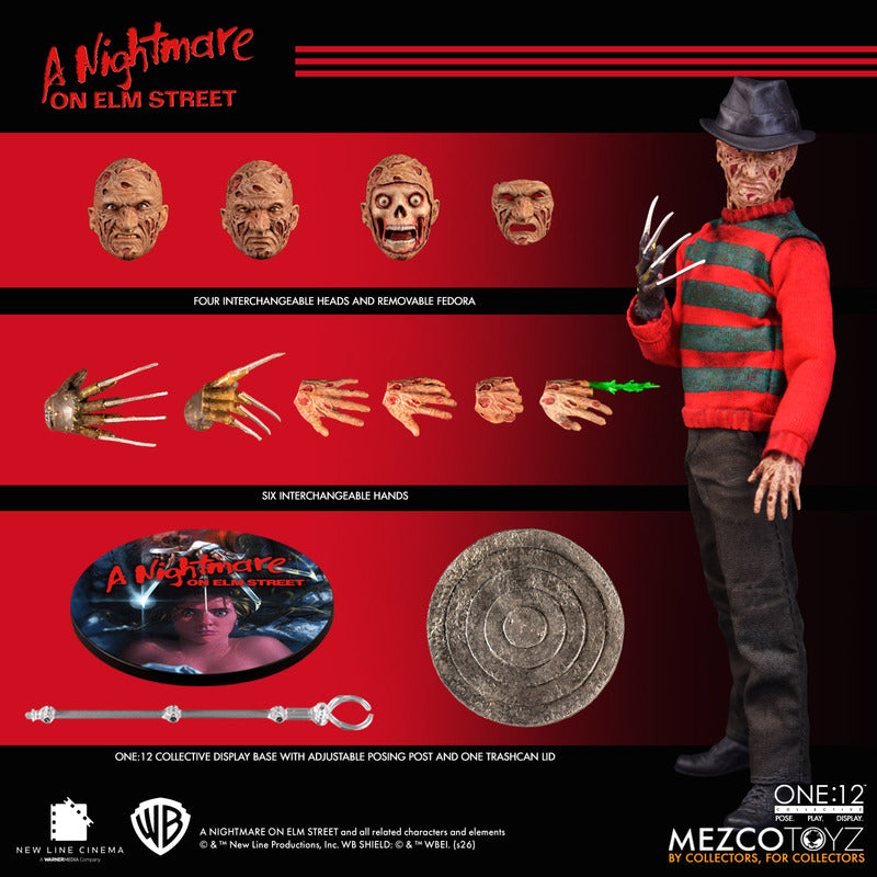 Mezco Toyz ONE:12 Collective: A Nightmare on Elm Street (1984) Freddy Krueger Action Figure