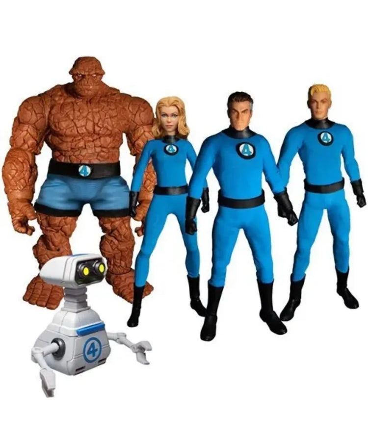 Mezco Toyz ONE:12 Collective Fantastic Four Deluxe Steel Box Set Actio Mezco Toyz ONE:12 Collective Fantastic Four Deluxe Steel Box Set Actio