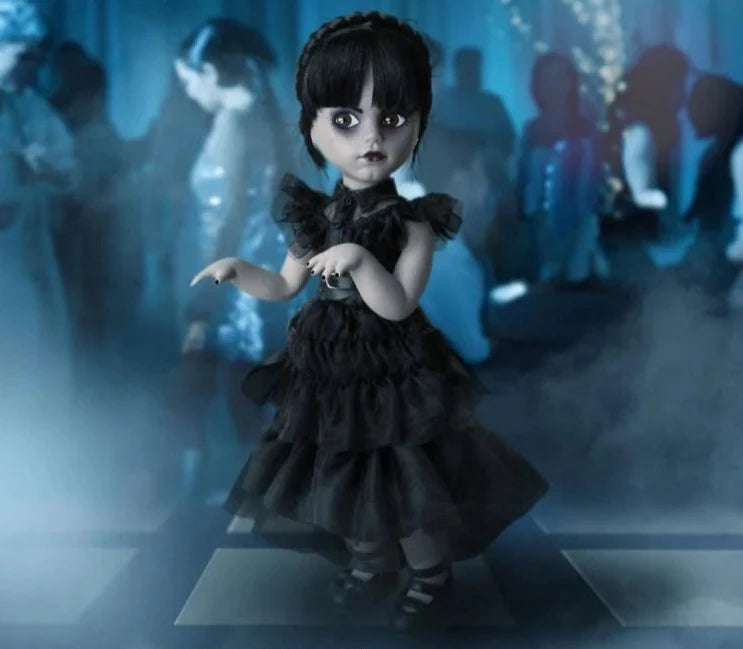 Mezco Toyz The Addams Family Living Dead Dolls Wednesday Addams (Rave'N Dance) Action Figure