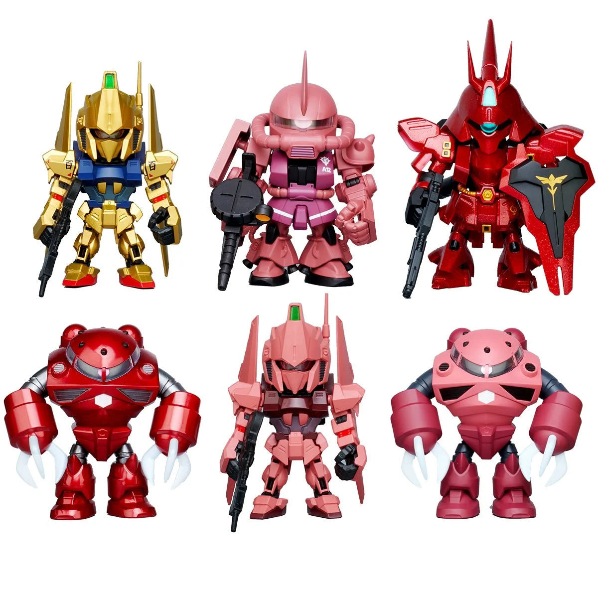 Bandai Mobile Suit Gundam QMSV Mini Char's Custom Sealed Box Set of 8