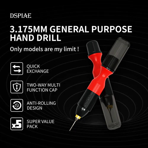 DSPIAE PT-HD 3.175mm General Purpose Hand Drill Set