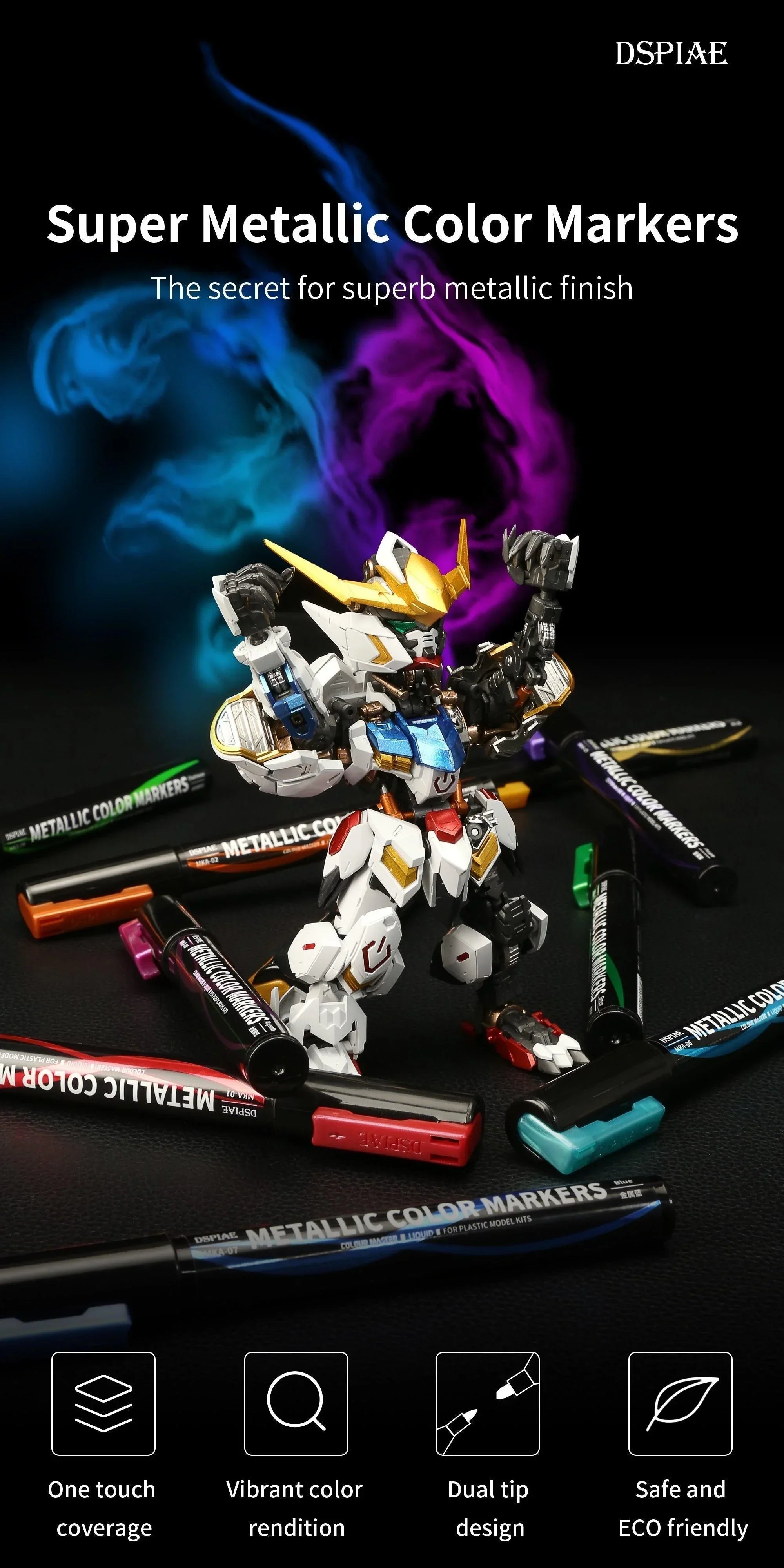 DSPIAE MKA-10 Super Metallic Marker Golden