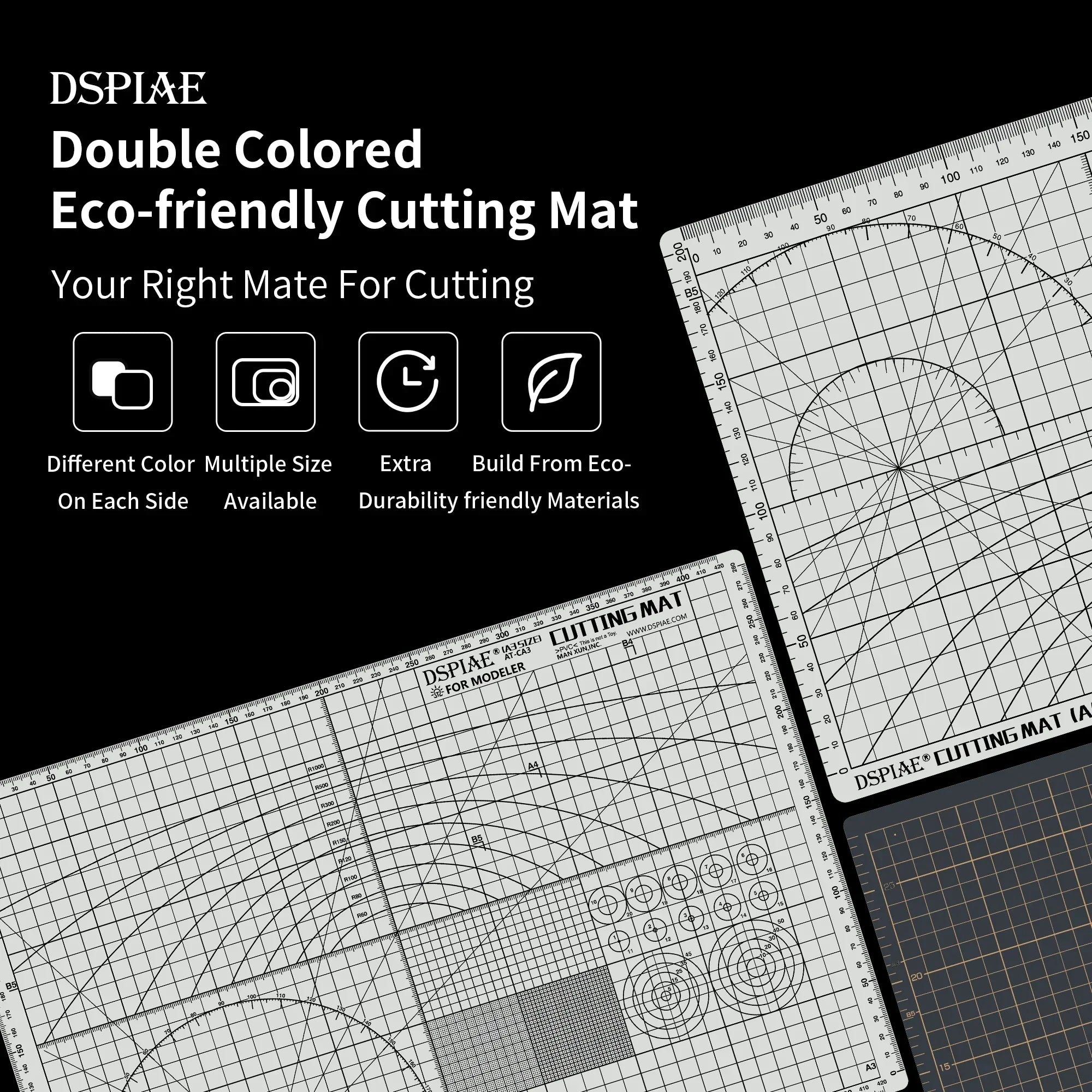 DSPIAE AT-CA3 Double-Sided Cutting Mat A3 Size