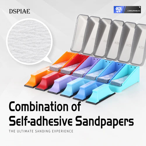 DSPIAE XSP-S01 Self-Adhesive Sandpaper Sanding Board Set