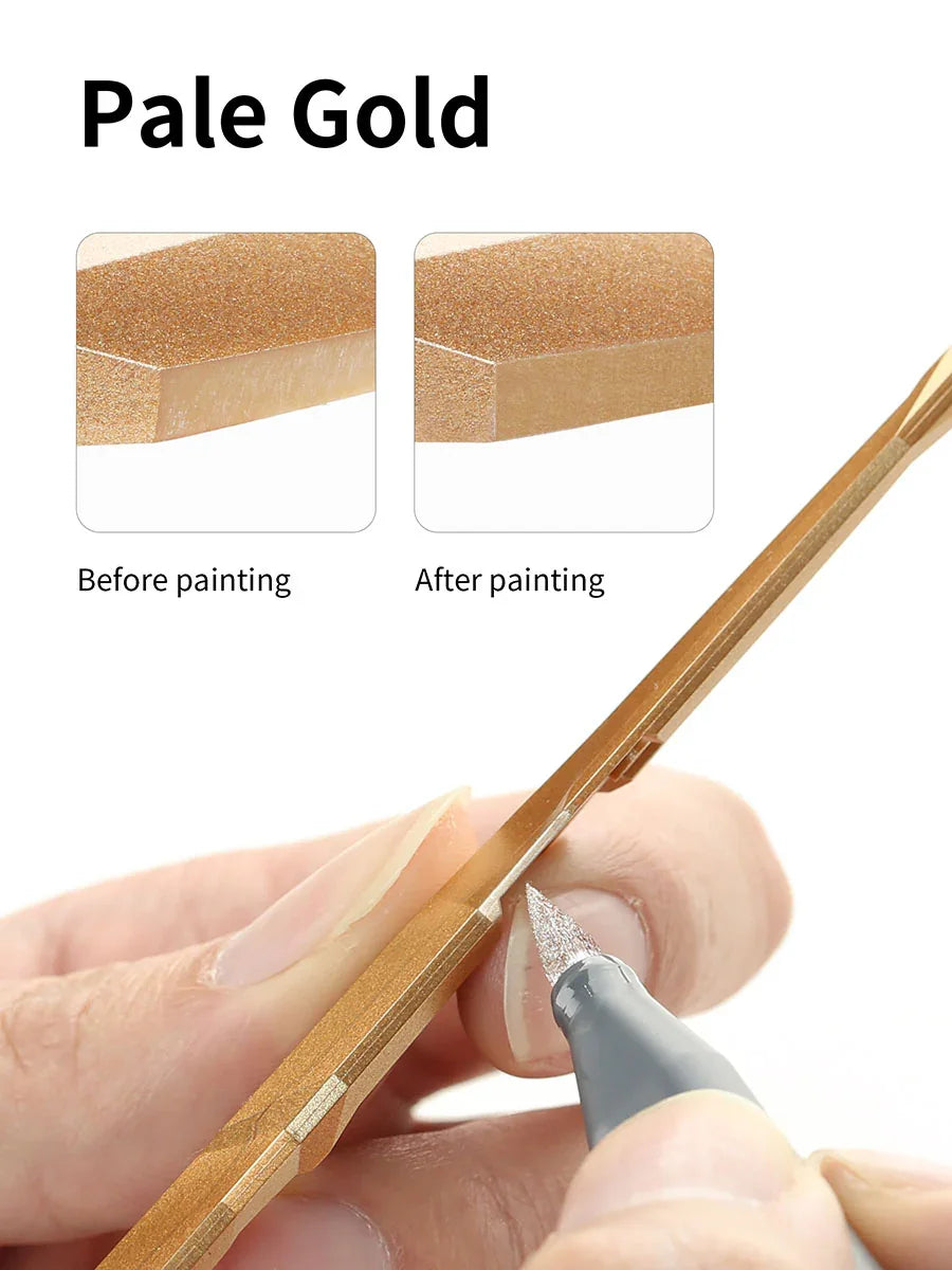 DSPIAE MKM-09 Soft Tip Acrylic Marker Metallic Pale Gold