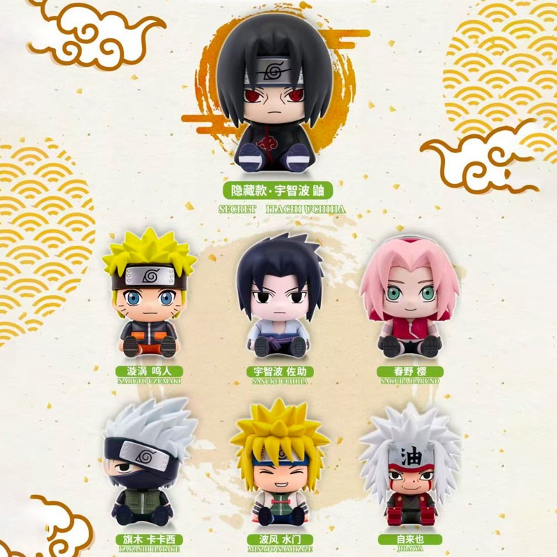 Eaki Naruto Shippuden Sit Series Trading Figures Box Set of 6