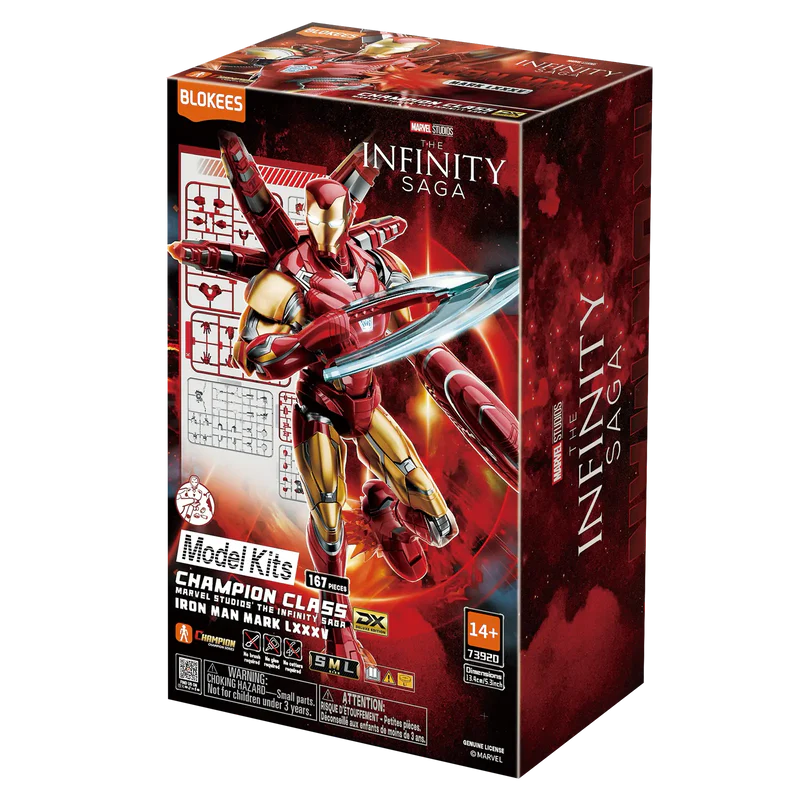 Blokees Marvel Champion Class CC01 Infinity Saga DX Iron Man MK85 Mark 85 Model Kit