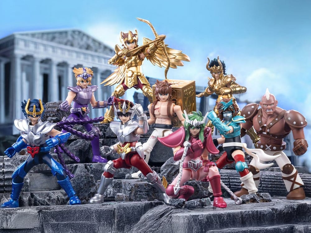 Blokees Saint Seiya Galaxy Version #01 The Legacy of Sagittarius!! Mystery Box Trading Figure Set of 9