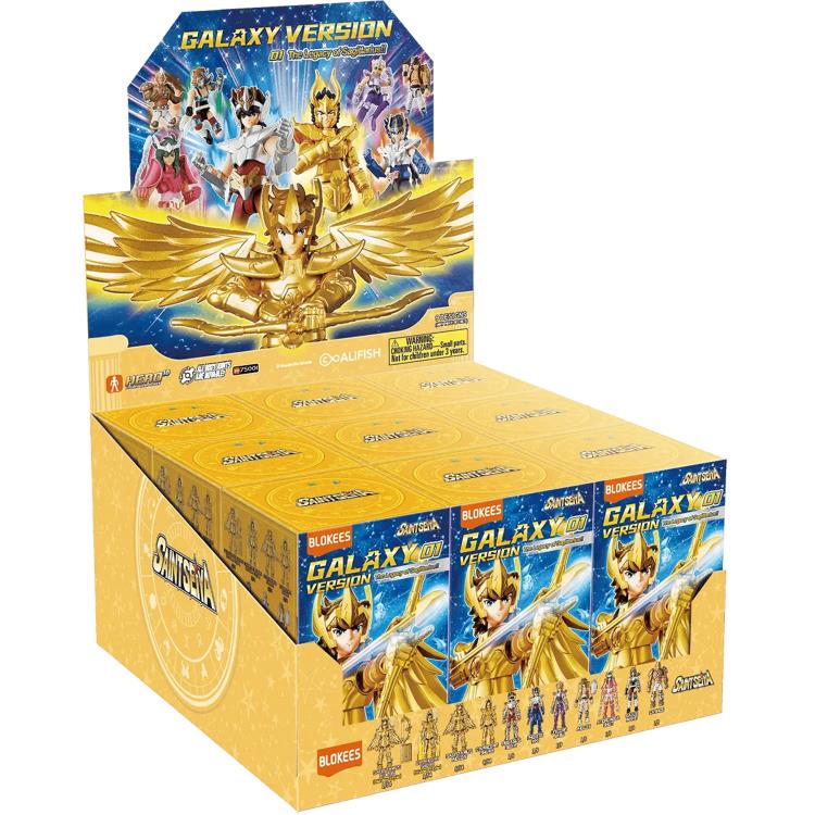 Blokees Saint Seiya Galaxy Version #01 The Legacy of Sagittarius!! Mystery Box Trading Figure Set of 9