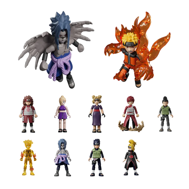 Blokees Naruto Shippuden Model Kits Galaxy Version GV-03 Heart of a Ninja Mystery Box Trading Figure Set of 9