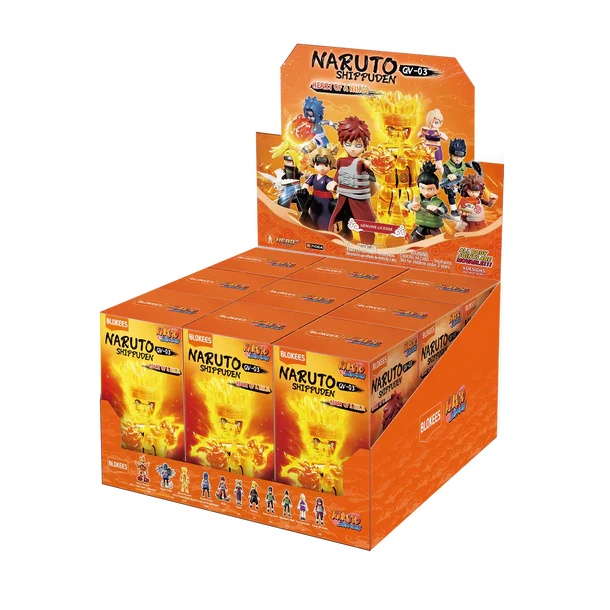 Blokees Naruto Shippuden Model Kits Galaxy Version GV-03 Heart of a Ninja Mystery Box Trading Figure Set of 9
