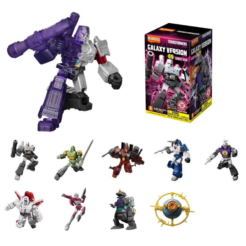 Blokees Transformers Model Kits Experience Galaxy Version #09 Darkest Hour Mystery Box Trading Figure Set of 9