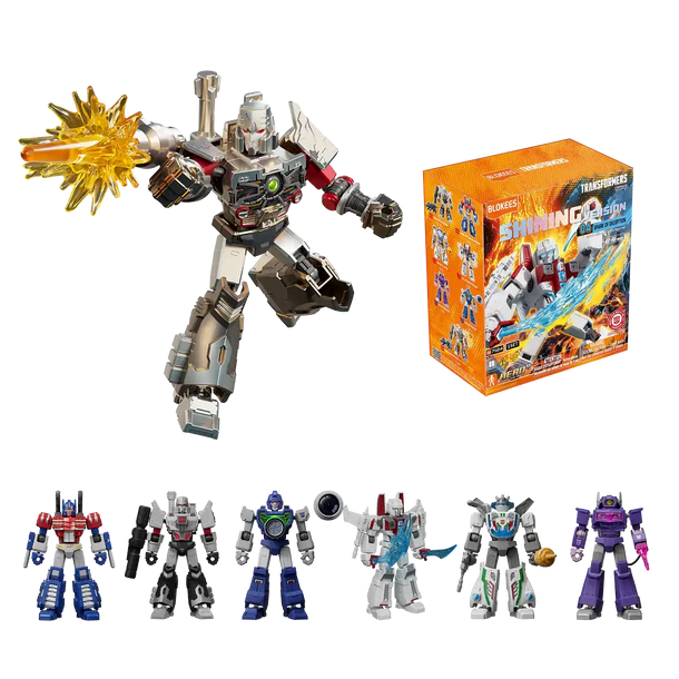 Blokees Transformers Model Kits Shining Version #04 Spark of Deception Box Trading Figure Set of 6