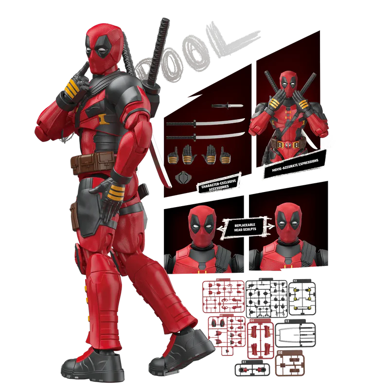 Blokees Marvel Champion Class CC04 Deadpool & Wolverine Deadpool Model Kit