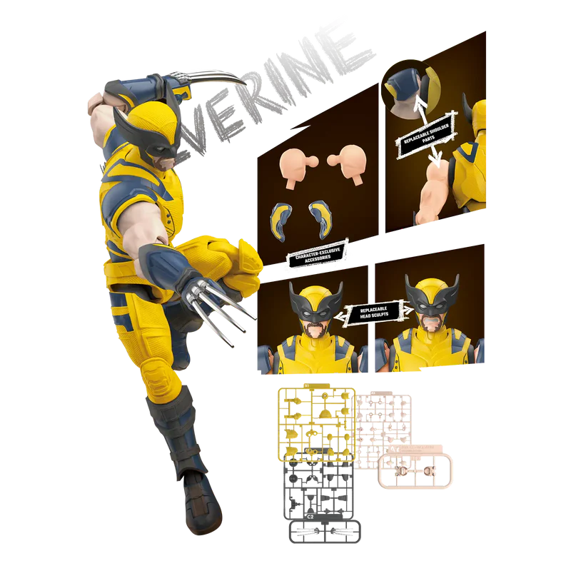 Blokees Marvel Champion Class CC05 Deadpool & Wolverine Wolverine Model Kit