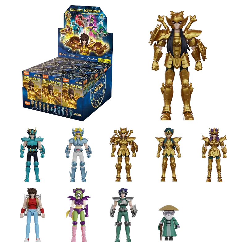 Blokees Saint Seiya Model Kits Galaxy Version #02 The Legacy of the Gold Saints Mystery Box Trading Figure Set of 9