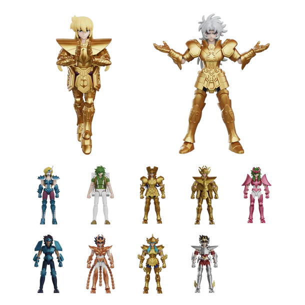 Blokees Saint Seiya Model Kits Galaxy Version #04 Gold Zodiac 2 Mystery Box Trading Figure Set of 9