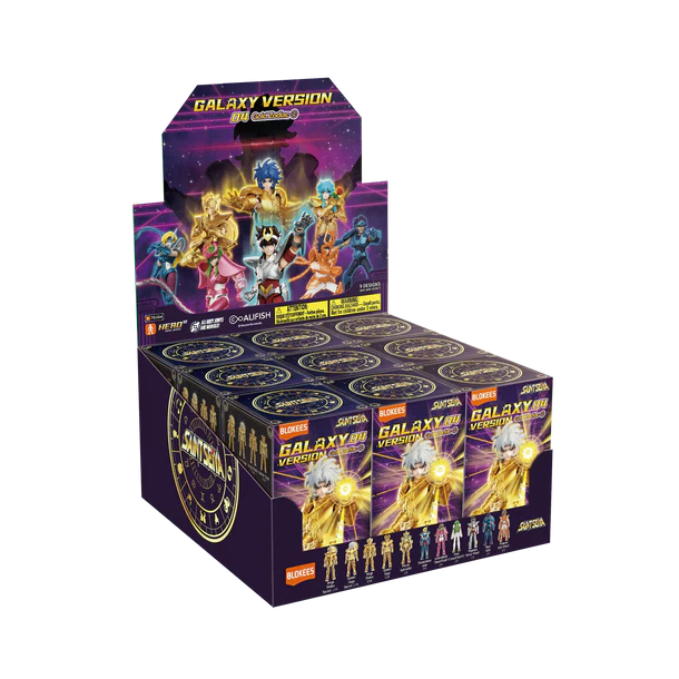 Blokees Saint Seiya Model Kits Galaxy Version #04 Gold Zodiac 2 Mystery Box Trading Figure Set of 9