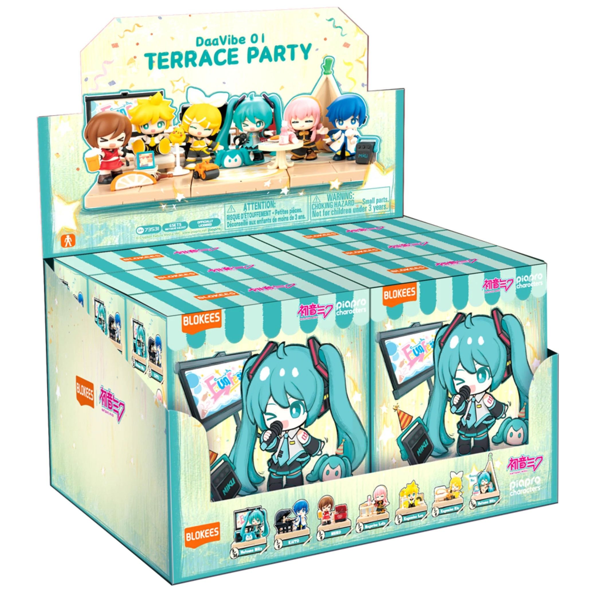Blokees DaaVibe Series VB01 Hatsune Miku Terrace Party Mystery Box Trading Figure Set of 6