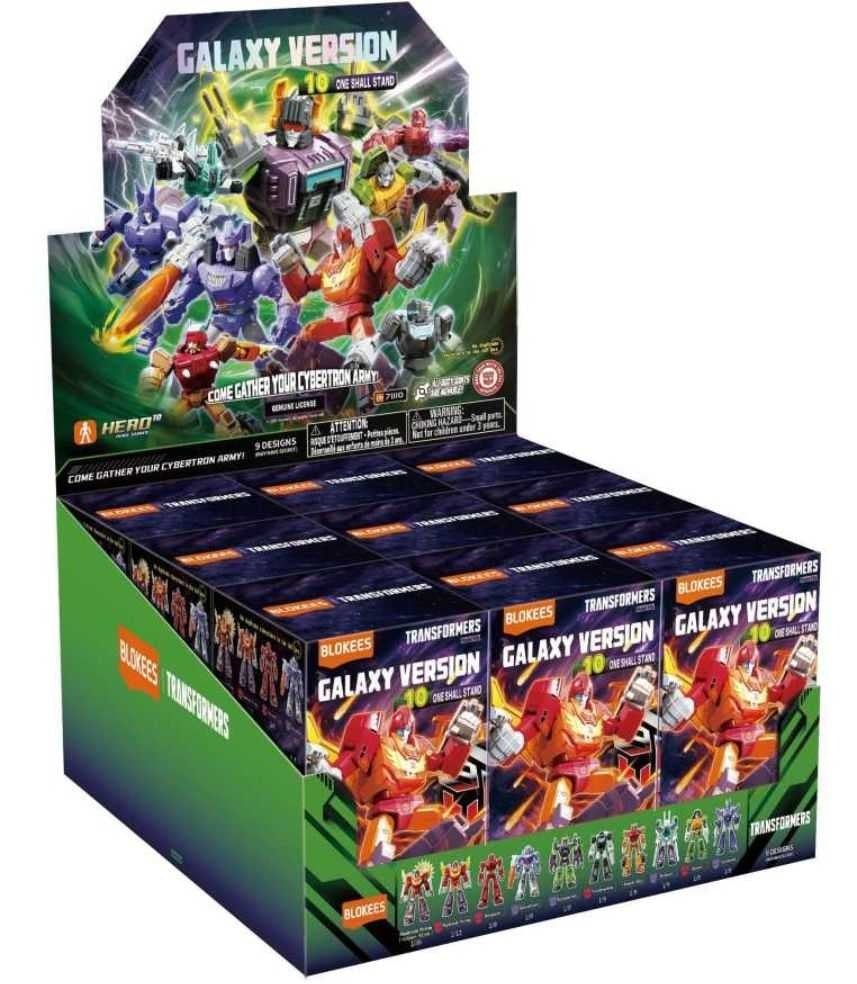 Blokees Transformers Model Kits Experience Galaxy Version #10 One Shall Stand Mystery Box Trading Figure Set of 9