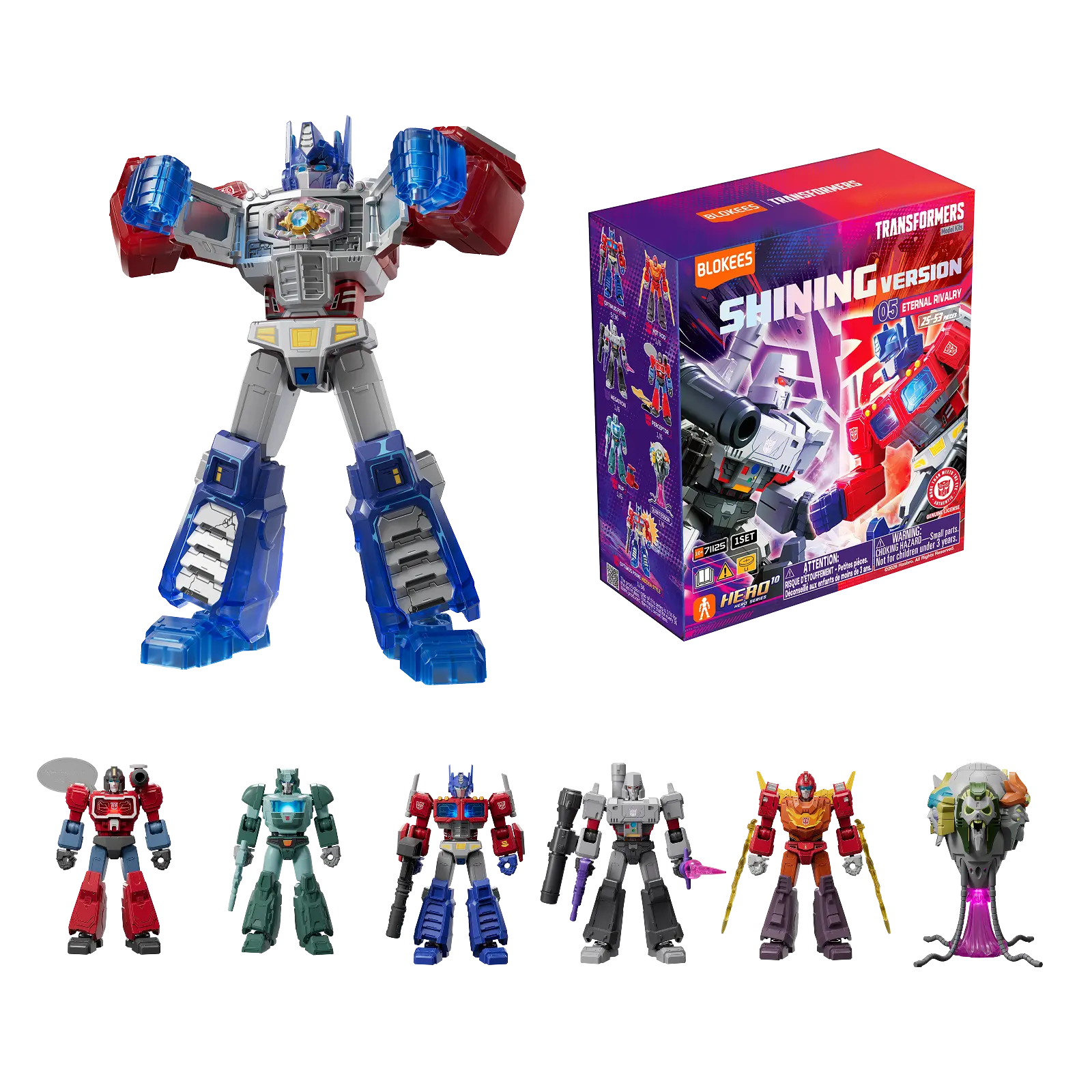 Blokees Transformers Model Kits Shining Version #05 Eternal Rivalry Box Trading Figure Set of 6
