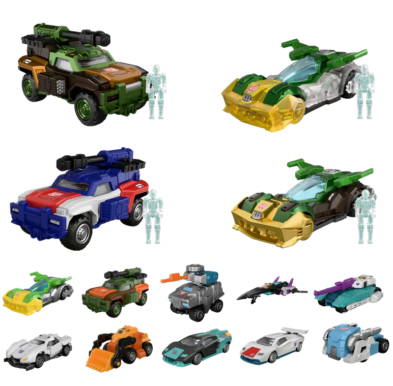 Blokees Transformers Model Kits Blokees Wheels C02 Wreck N Rule Box Trading Figure Set of 12